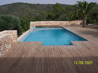 Juli 2007 - Bauvorhaben Felanitx - Schwimmbadverrohrung der gelieferten Materialien der Firma Behnke